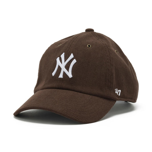 ’47 BRAND New York Yankees - CLEAN UP Thin Cord BROWN 【14858298 47A B-TCDCU17IWS-BW】