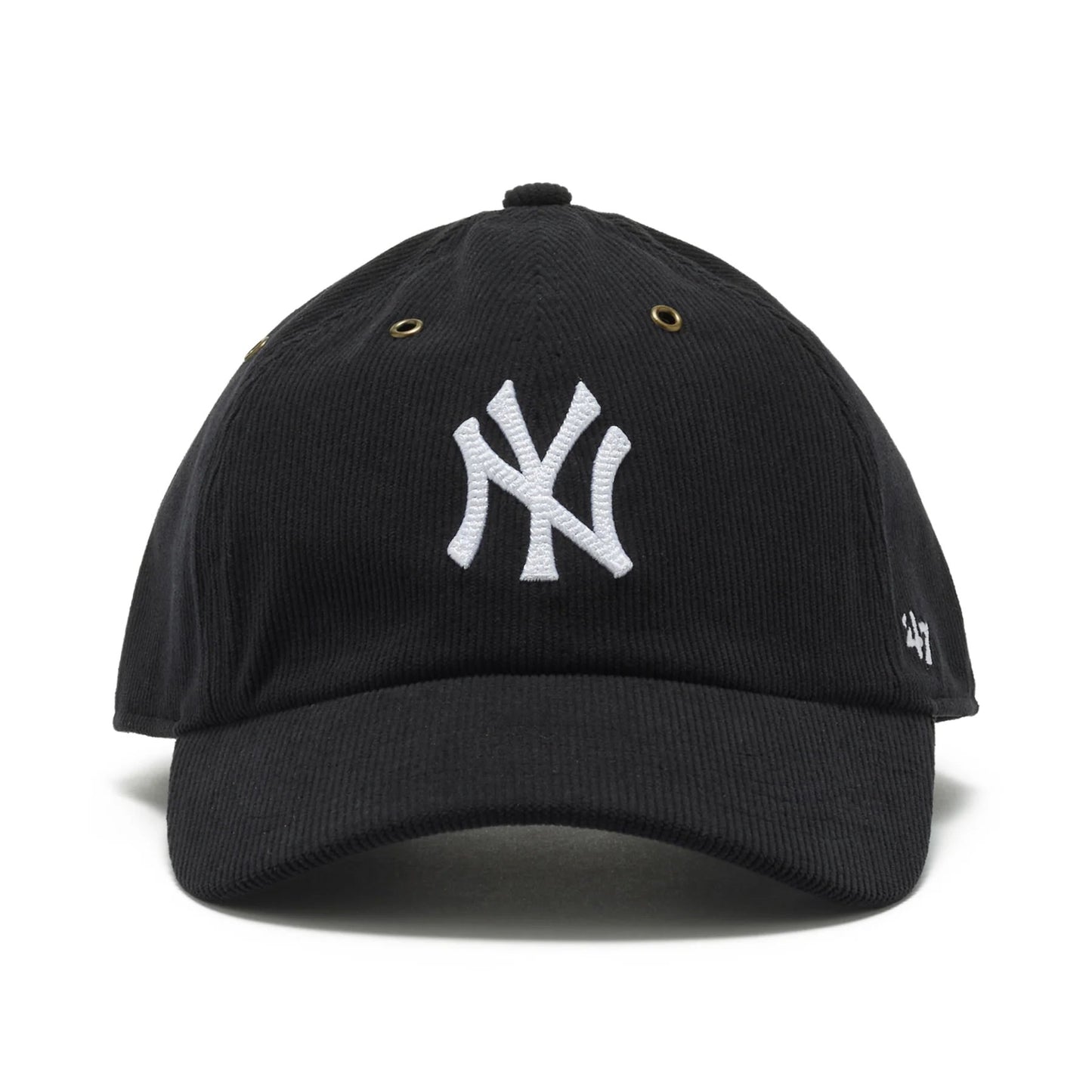 ’47 BRAND New York Yankees - CLEAN UP Thin Cord BLACK 【14858299 47A B-TCDCU17IWS-BK】