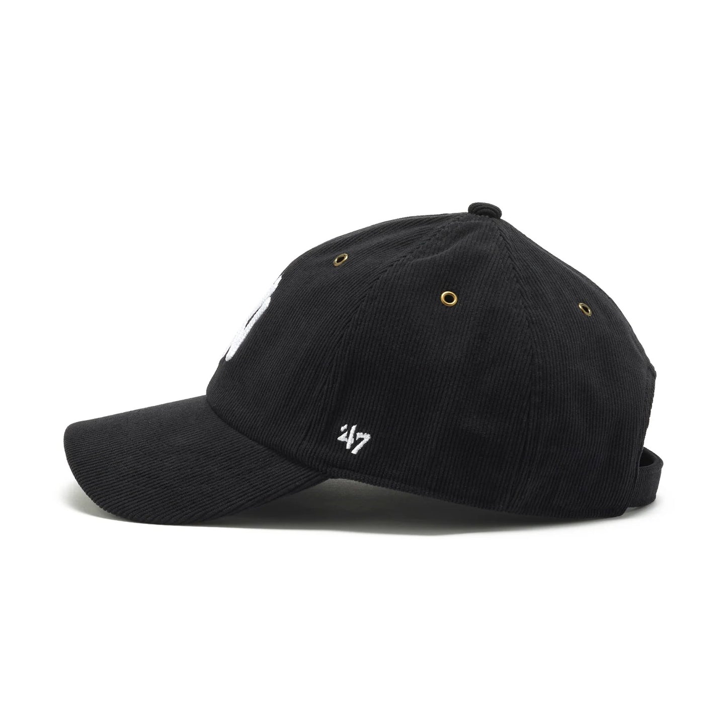 ’47 BRAND New York Yankees - CLEAN UP Thin Cord BLACK 【14858299 47A B-TCDCU17IWS-BK】
