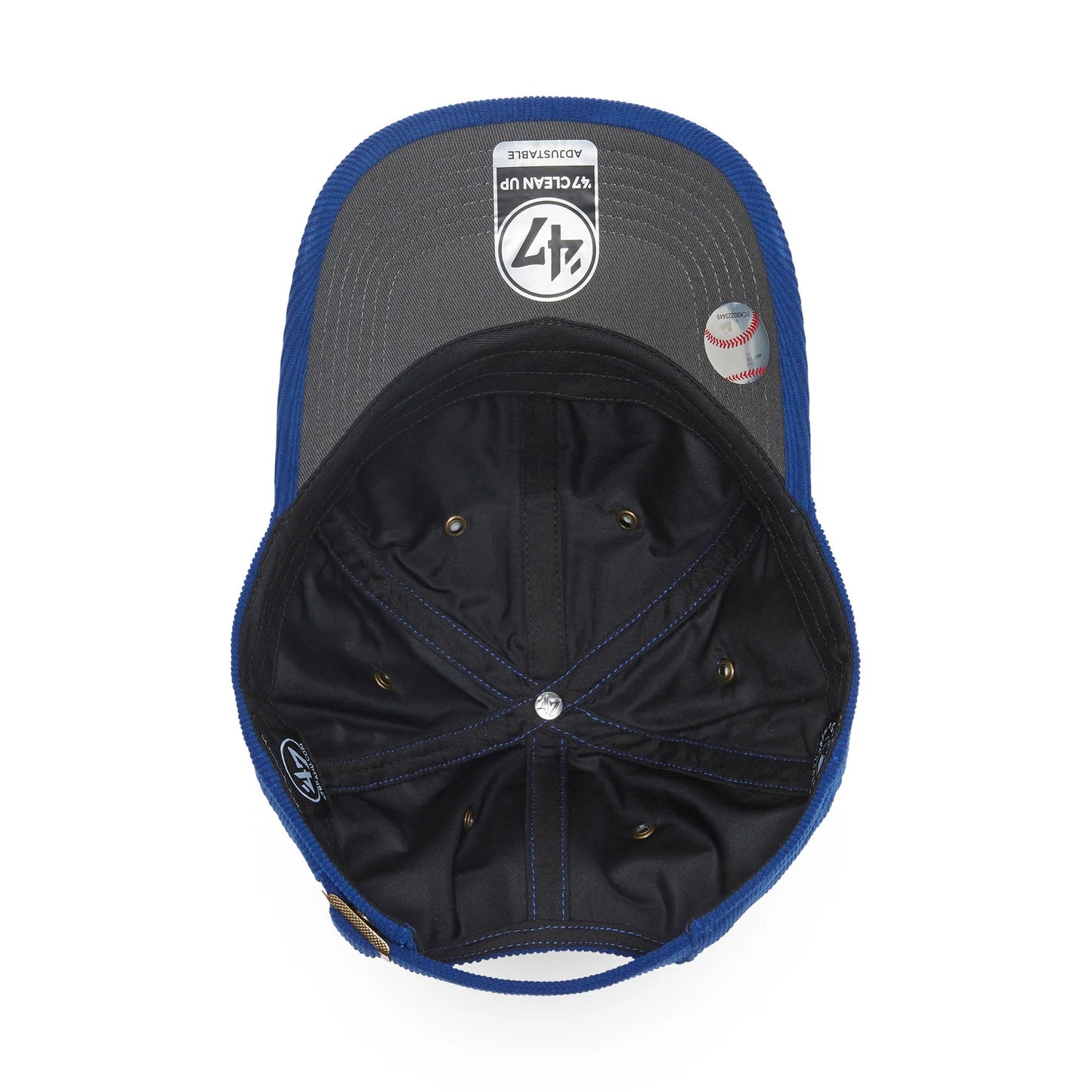 ’47 BRAND Los Angeles Dodgers - CLEAN UP Thin Cord ROYAL 【14858300 47A B-TCDCU12IWS-RY】