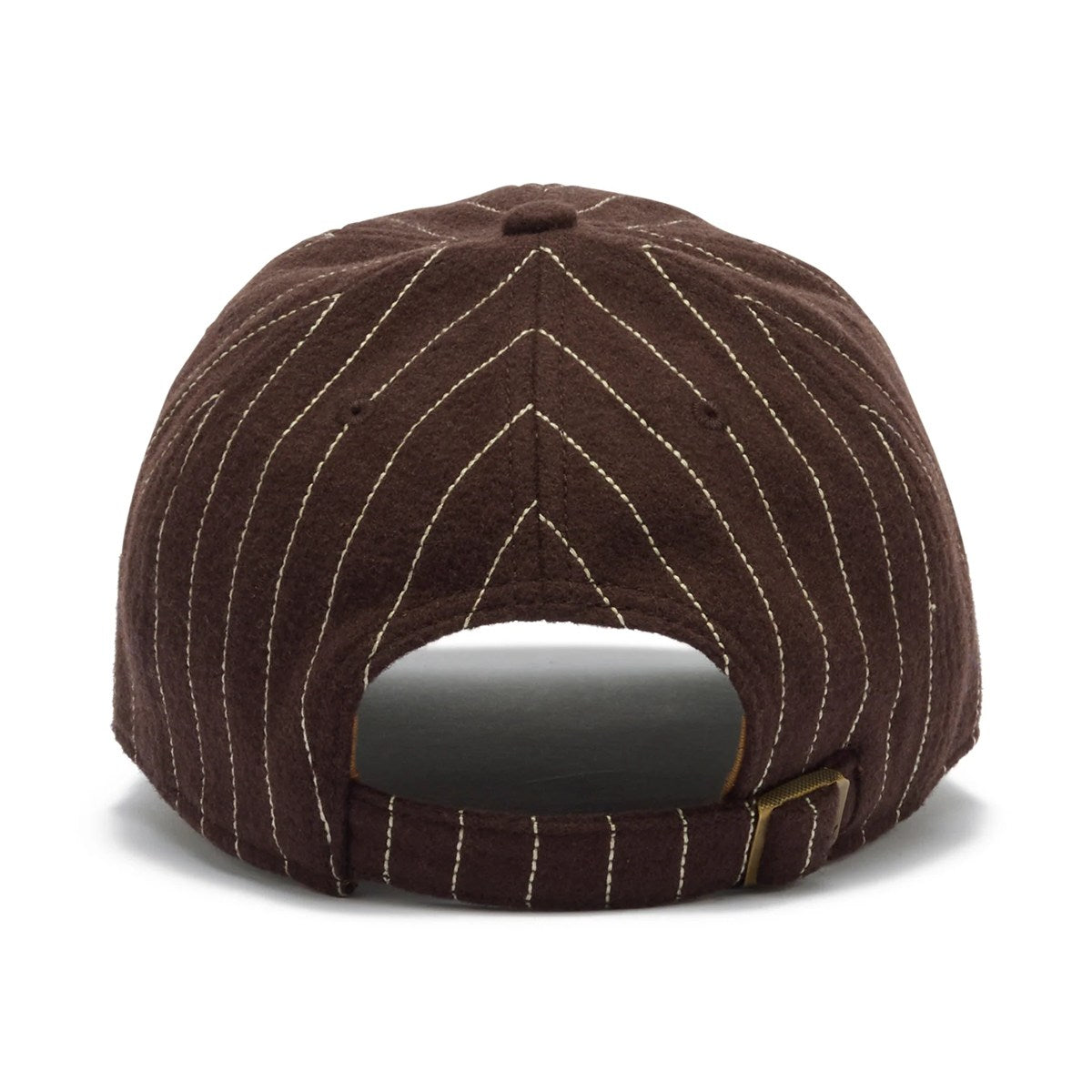 ’47 BRAND New York Yankees - CLEAN UP Wool Pinstripe BROWN【14858304 47A B-WOPCU17WIS-BW】