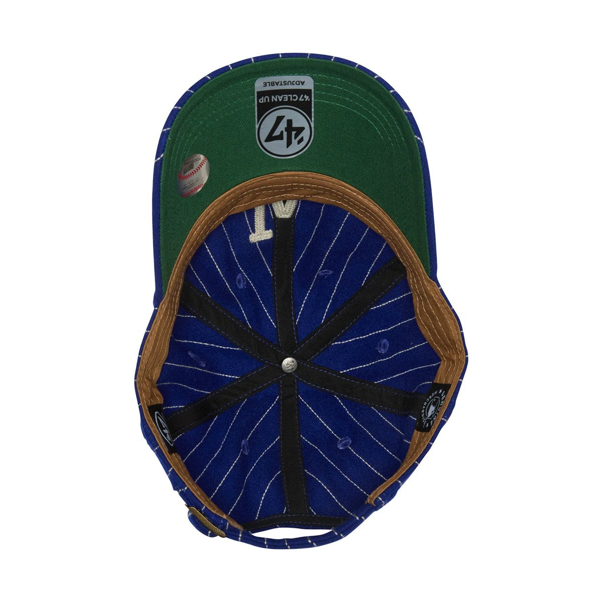 ’47 BRAND Los Angeles Dodgers - CLEAN UP Wool Pinstripe ROYAL  【14858305 47A B-WOPCU12WIS-RY】