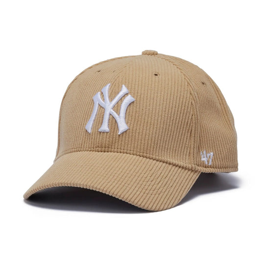 ’47 BRAND New York Yankees - MVP Thick Cord KHAKI【14858316 47A B-THCKM17EWS-KHA】