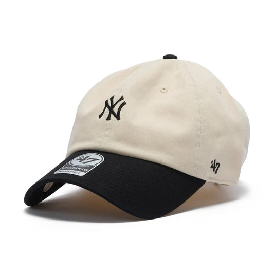 ’47 BRAND New York Yankees - BASE RUNNER TWO TONE NATURAL/BLACK 【14858330 47A B-BSRTT17GWS-NTH】