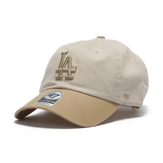 ’47 BRAND Los Angels Dogers - CLEAN UP TWO TONE BONE/KHAKI 【14858341 47A B-NLTRG12GWS-BNA】