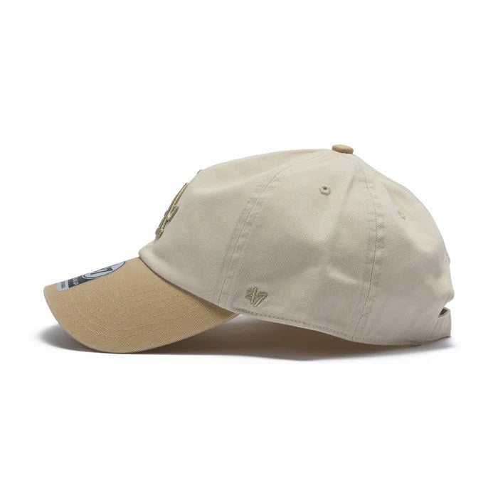 ’47 BRAND Los Angels Dogers - CLEAN UP TWO TONE BONE/KHAKI 【14858341 47A B-NLTRG12GWS-BNA】