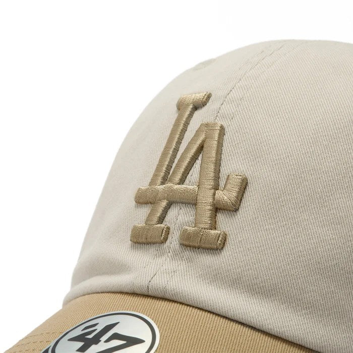 ’47 BRAND Los Angels Dogers - CLEAN UP TWO TONE BONE/KHAKI 【14858341 47A B-NLTRG12GWS-BNA】