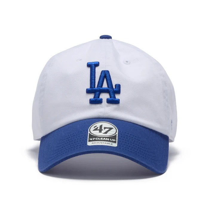 ’47 BRAND Los Angels Dogers - CLEAN UP TWO TONE WHITE/ROYAL 【14858344 47A B-NLTRG12GWS-WH】