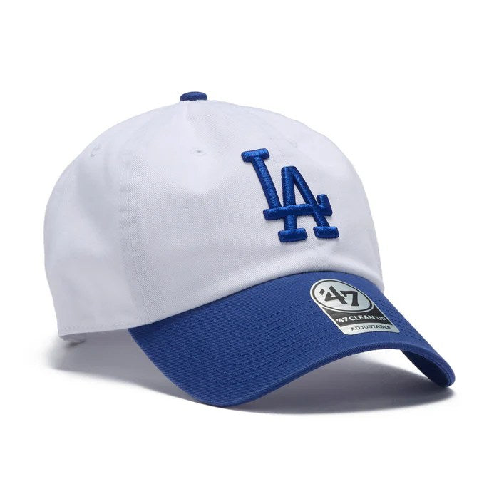 ’47 BRAND Los Angels Dogers - CLEAN UP TWO TONE WHITE/ROYAL 【14858344 47A B-NLTRG12GWS-WH】