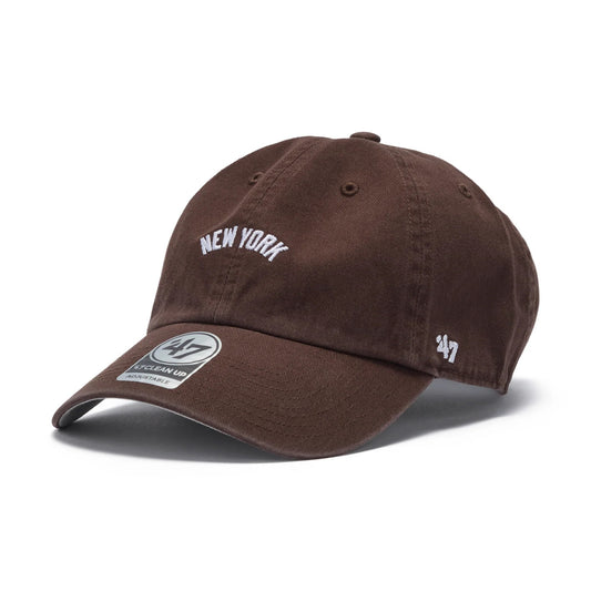 ’47 BRAND New York Yankees - CLEAN UP Base Runner Script BROWN 【14858356 47A B-BSRNS17GWS-BW】