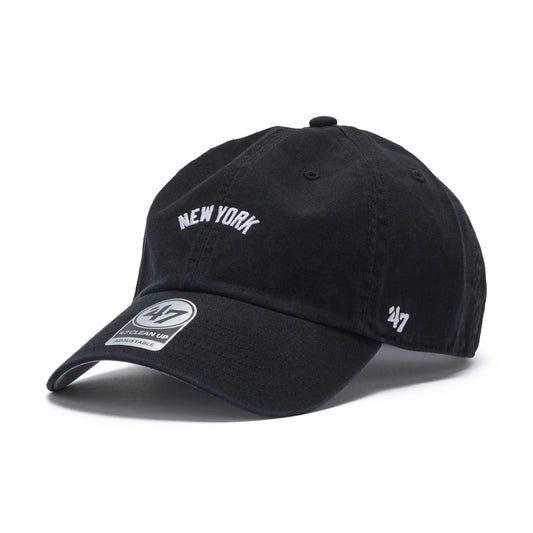 ’47 BRAND New York Yankees - CLEAN UP Base Runner Script BLACK 【14858357 47A B-BSRNS17GWS-BKE】
