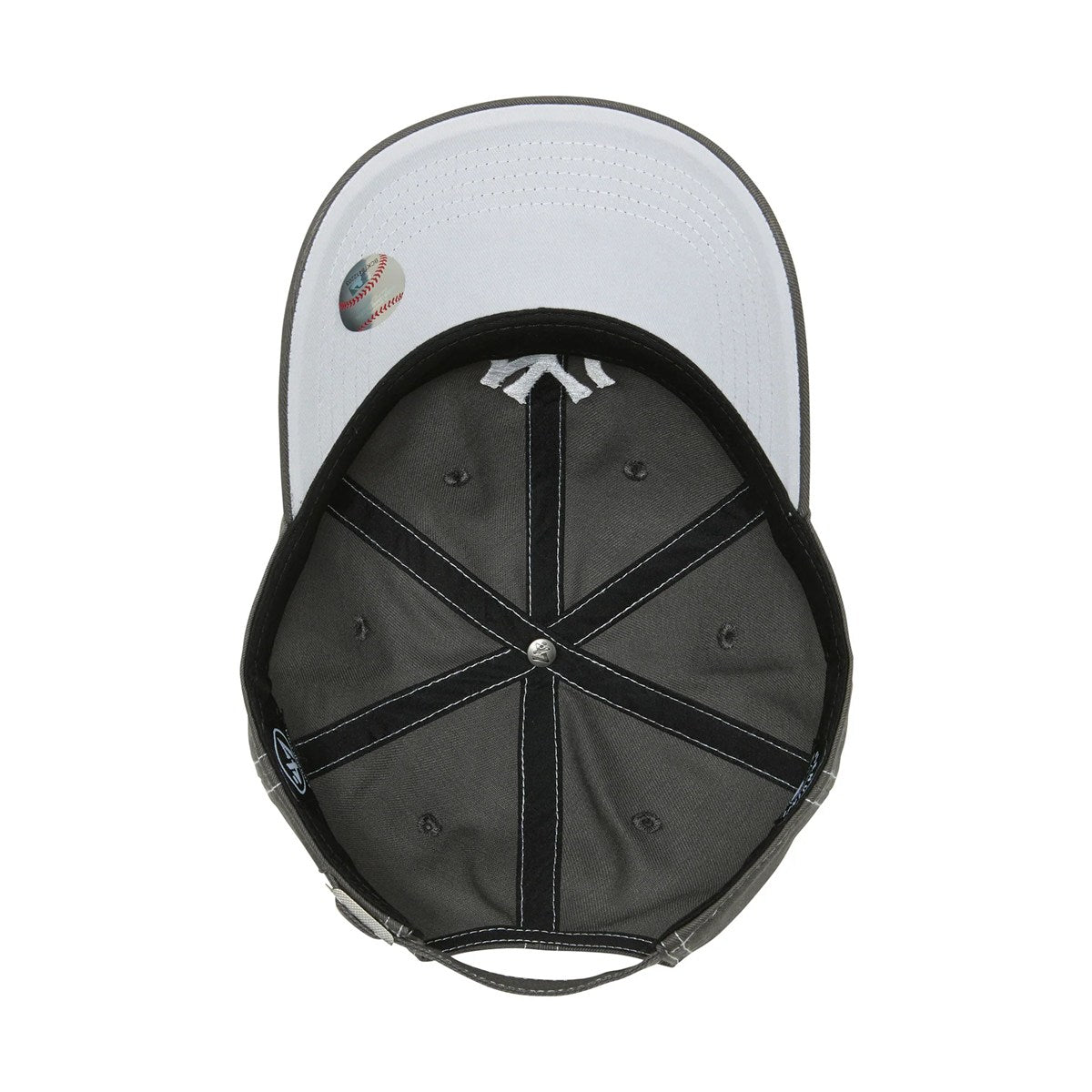 ’47 BRAND New York Yankees - CLEAN UP Contrast Stitch CHARCOAL【14858365 47A B-CONCU17GWS-CC】