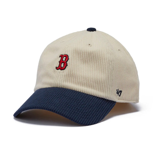 ’47 BRAND Boston Red Sox - CLEAN UP CODE TWO TONE BASE RUNNNER NATURAL/NAVY  【14858368 47A B-TCBRT02EWS-NT】
