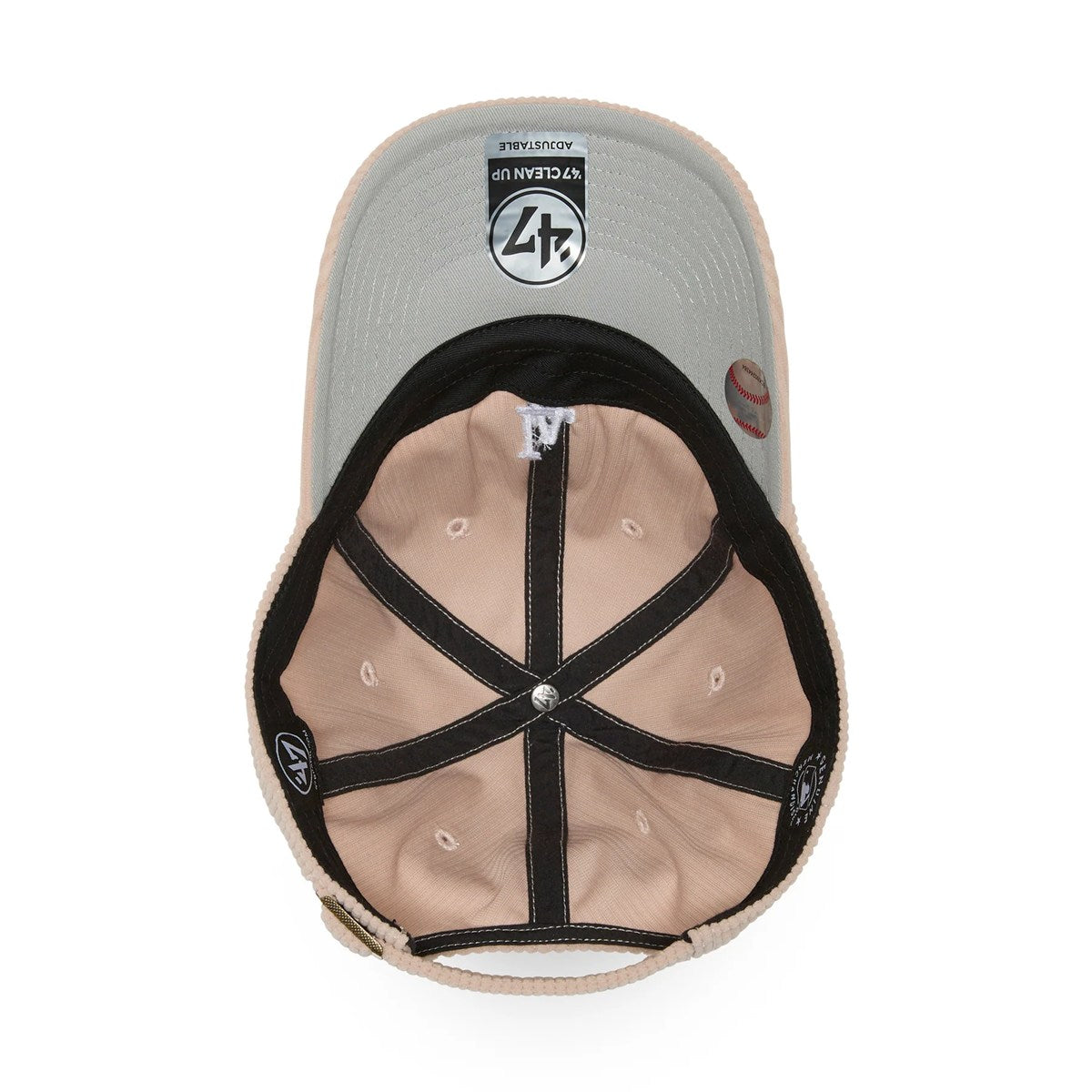 ’47 BRAND Los Angeles Dodgers - CLEAN UP CODE BASE RUNNNER PINK【14858405 47A B-THCBR12EWS-PK】