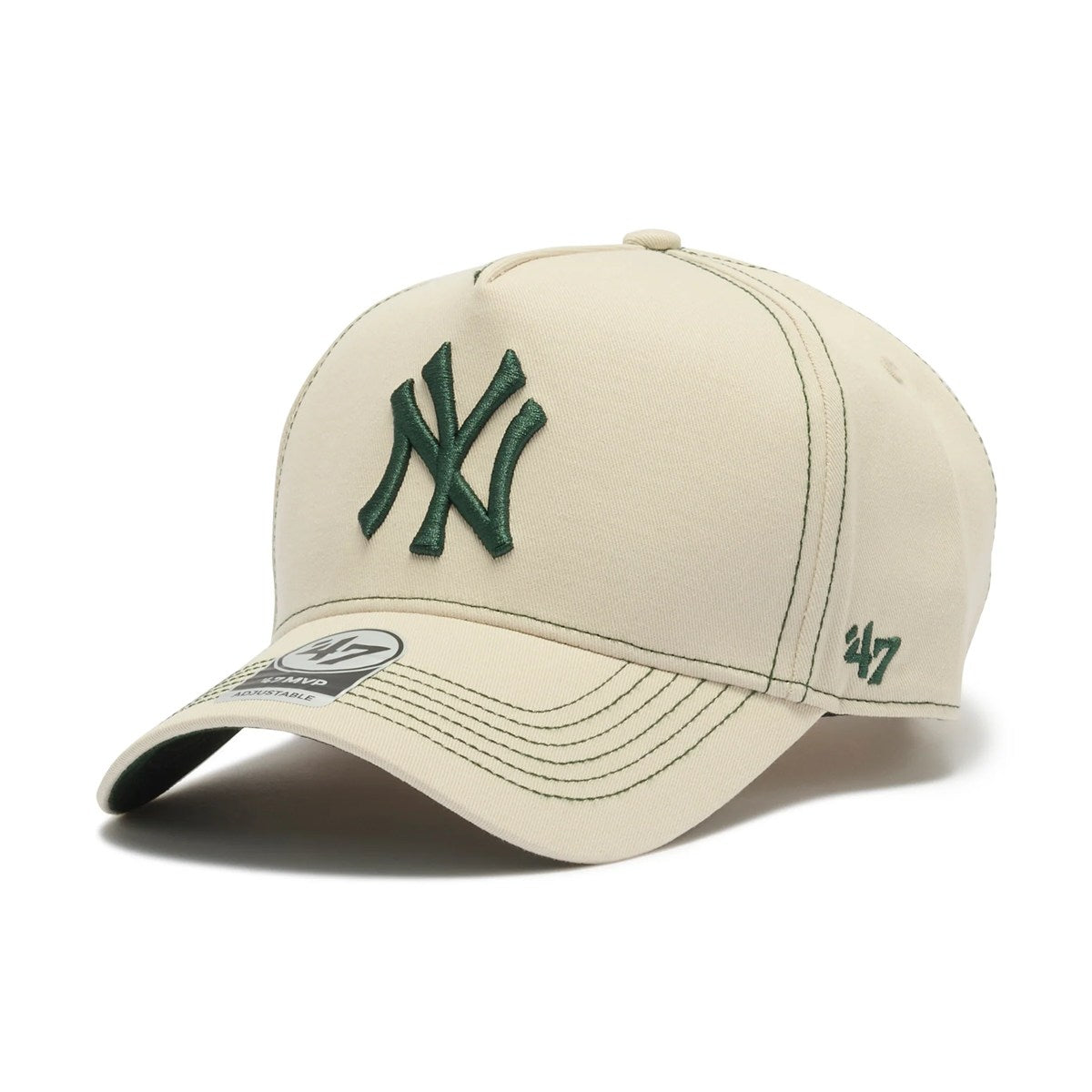 ’47 BRAND New York Yankees - MVP Contrast Stitch BONE 【14858411 47A B-CONDT17GWS-BN】