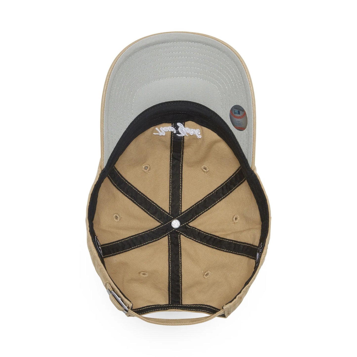 ’47 BRAND New York Yankees - CLEAN UP Base Runner Script KAHKI 【14858419 47A B-BSRNS17GWS-KH】