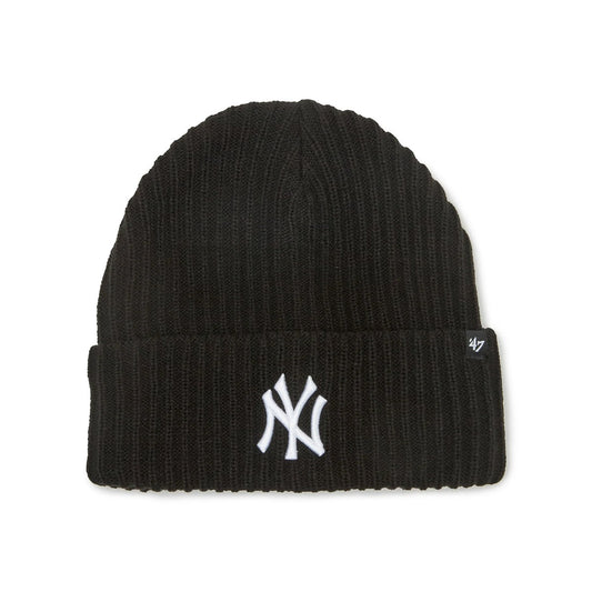 ’47 BRAND New York Yankees - CUFF KNIT Harbor BLACK 【14858440 47A B-HRBRC17ACE-BKB】