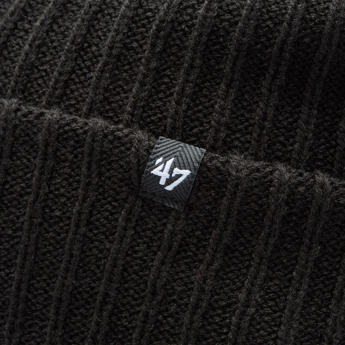 ’47 BRAND New York Yankees - CUFF KNIT Harbor BLACK 【14858440 47A B-HRBRC17ACE-BKB】