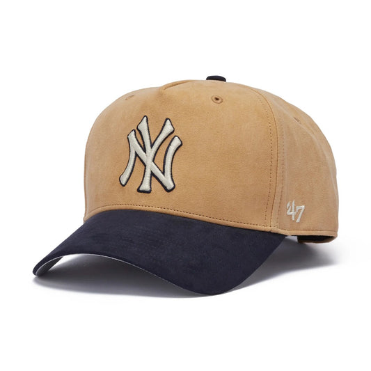 ’47 BRAND New York Yankees - MVP DT Ultrasuede KHAKI/NAVY 【14858469 47A B-USMDT17USS-KH】