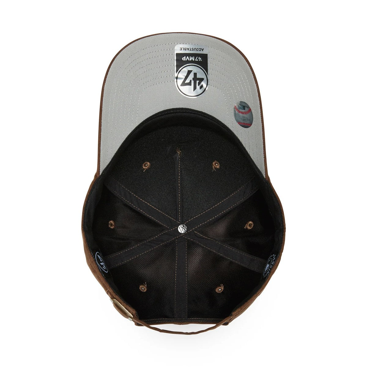 ’47 BRAND New York Yankees - ’47 MVP DT Ultrasuede  BROWN【14858471 47A B-USMDT17USS-BW】