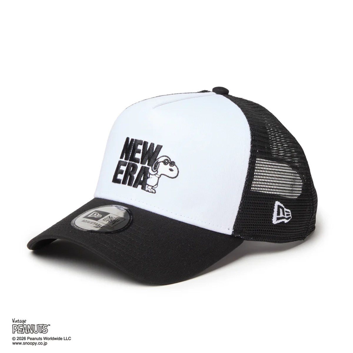 NEW ERA PEANUTS - 9FORTY A-Frame Vintage PEANUTS JOE COOL BLACK/WHITE 【14865347】