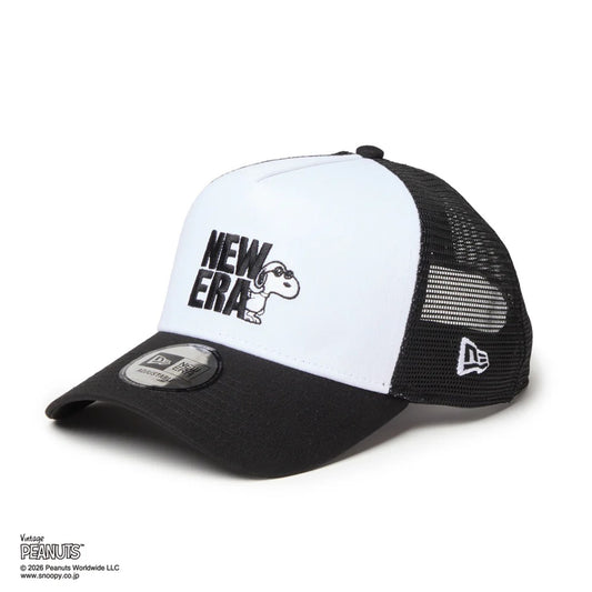 NEW ERA PEANUTS - 9FORTY A-Frame Vintage PEANUTS JOE COOL BLACK/WHITE 【14865347】