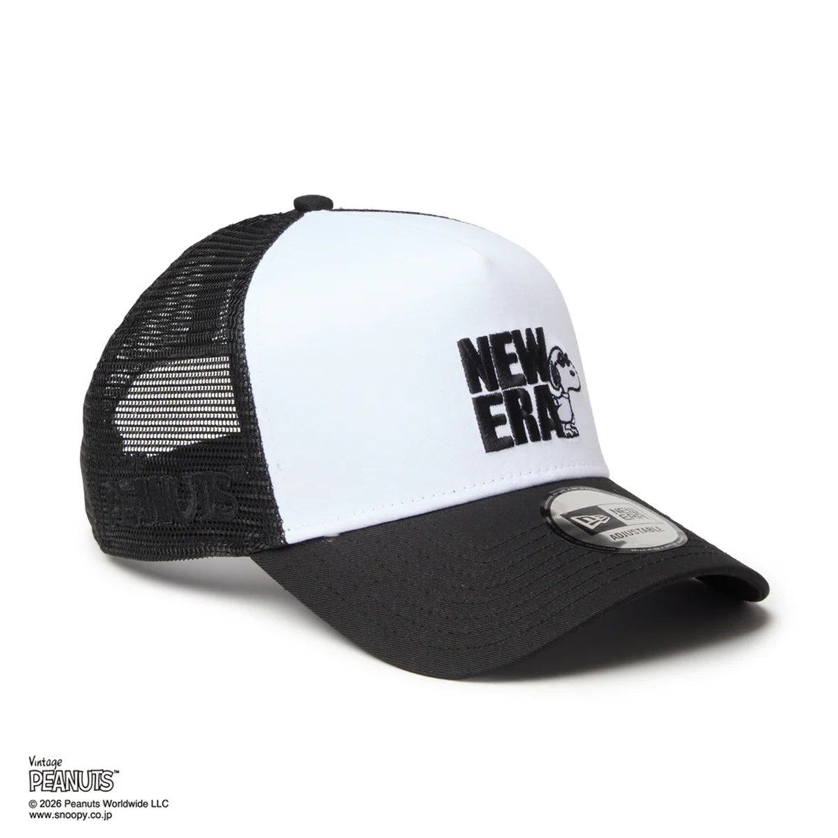 NEW ERA PEANUTS - 9FORTY A-Frame Vintage PEANUTS JOE COOL BLACK/WHITE 【14865347】