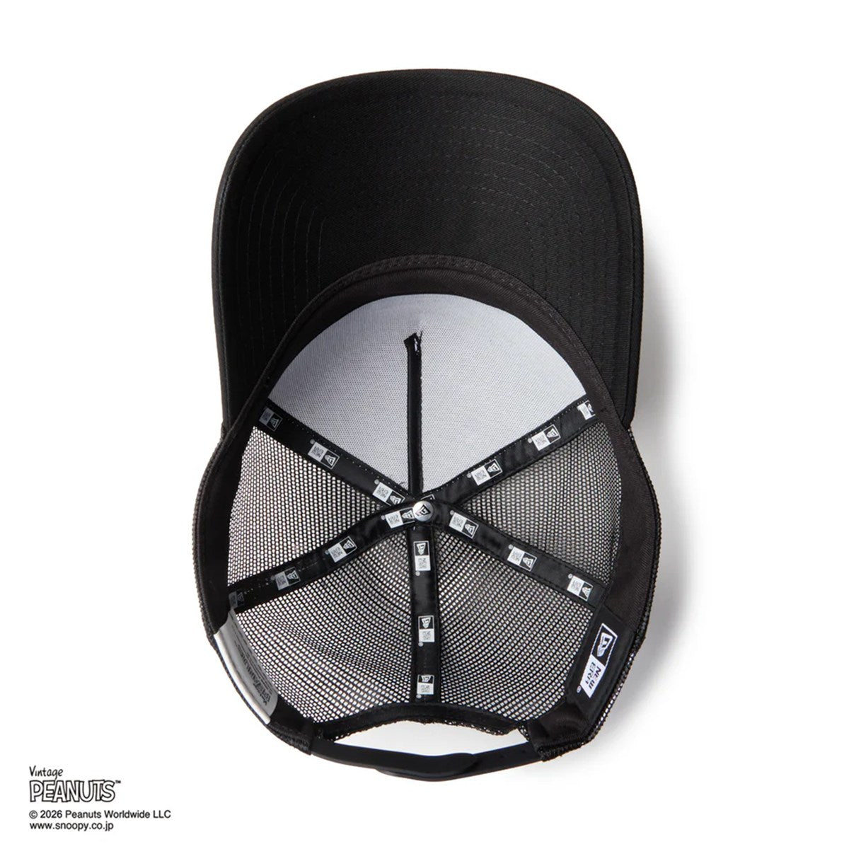NEW ERA PEANUTS - 9FORTY A-Frame Vintage PEANUTS JOE COOL BLACK/WHITE 【14865347】