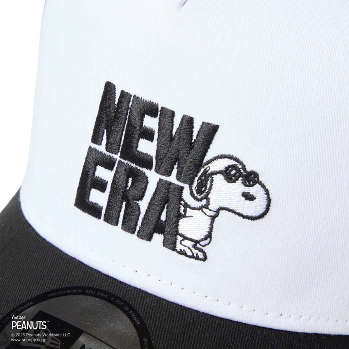 NEW ERA PEANUTS - 9FORTY A-Frame Vintage PEANUTS JOE COOL BLACK/WHITE 【14865347】