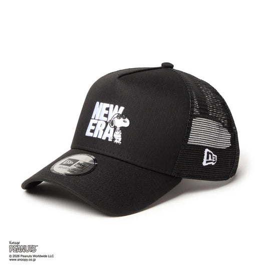 NEW ERA PEANUTS - 9FORTY A-Frame Vintage PEANUTS JOE COOL BLACK  【14865348】