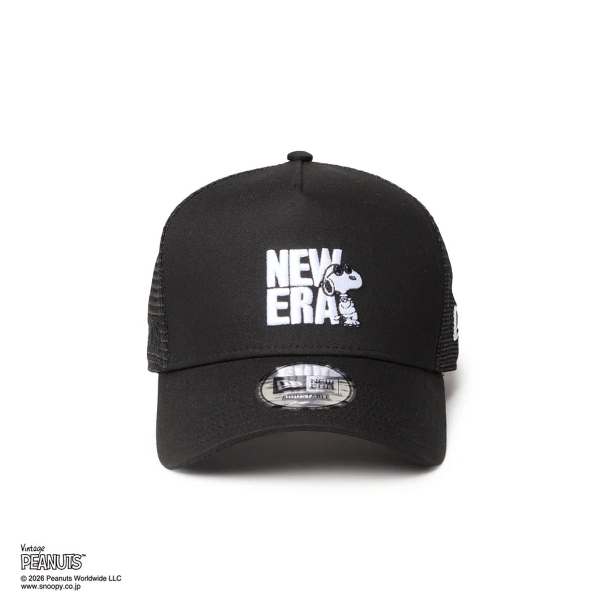 NEW ERA PEANUTS - 9FORTY A-Frame Vintage PEANUTS JOE COOL BLACK  【14865348】