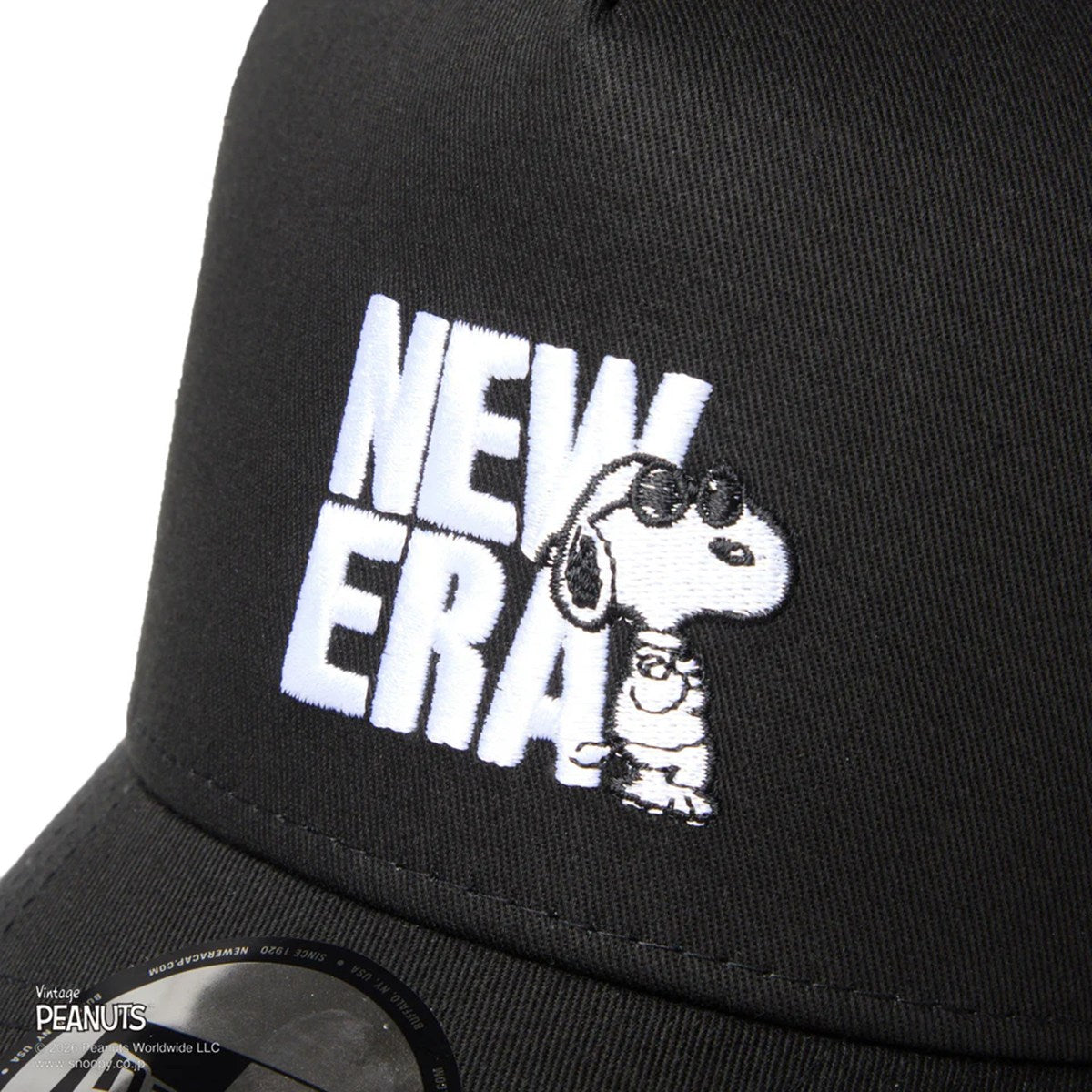 NEW ERA PEANUTS - 9FORTY A-Frame Vintage PEANUTS JOE COOL BLACK  【14865348】