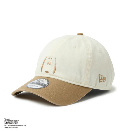 NEW ERA PEANUTS - 9TWENTY Vintage PEANUTS 2-Tone CHROME WHITE/KHAKI 【14865366】