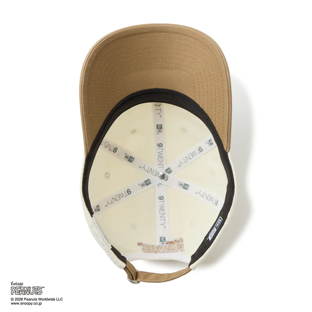 NEW ERA PEANUTS - 9TWENTY Vintage PEANUTS 2-Tone CHROME WHITE/KHAKI 【14865366】