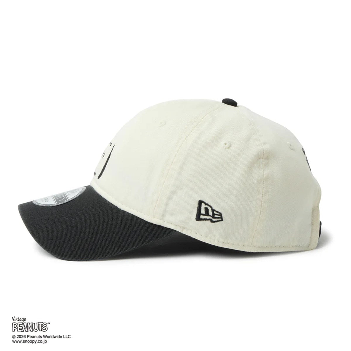 NEW ERA PEANUTS - 9TWENTY Vintage PEANUTS 2-Tone CHRIME WHITE/BLACK【14865367】
