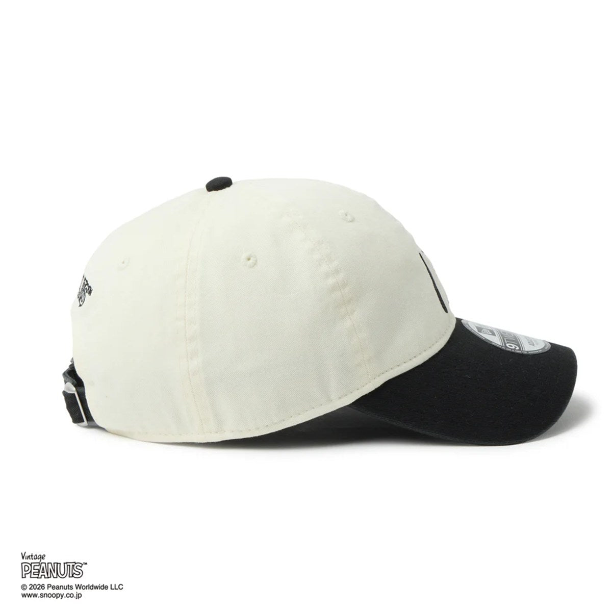 NEW ERA PEANUTS - 9TWENTY Vintage PEANUTS 2-Tone CHRIME WHITE/BLACK【14865367】