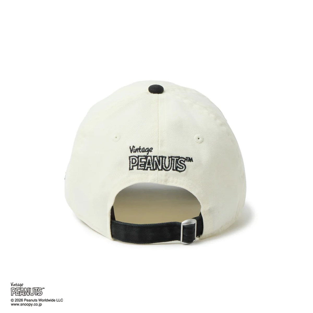 NEW ERA PEANUTS - 9TWENTY Vintage PEANUTS 2-Tone CHRIME WHITE/BLACK【14865367】