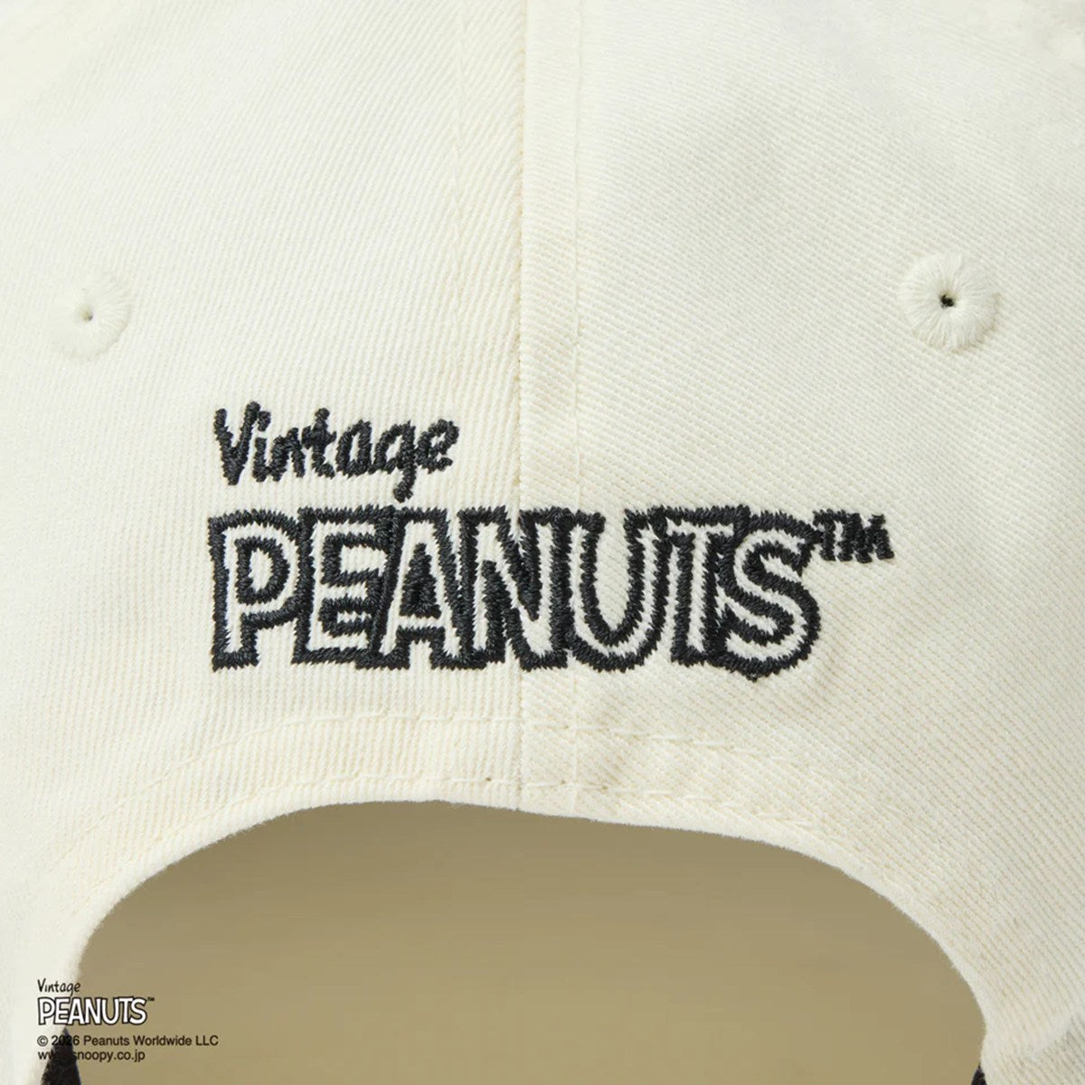NEW ERA PEANUTS - 9TWENTY Vintage PEANUTS 2-Tone CHRIME WHITE/BLACK【14865367】