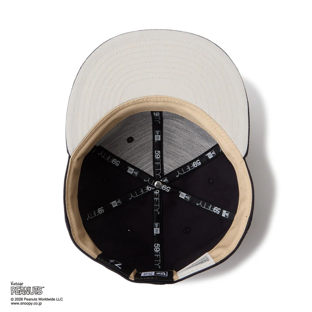 NEW ERA PEANUTS - 59FIFTY Soft Buckram Vintage PEANUTS FADED BLACK【14865372】