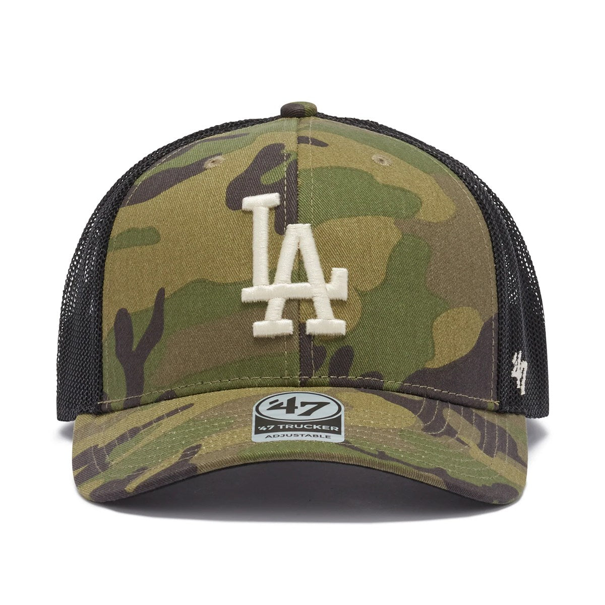 ’47 BRAND - Los Angeles Dodgers TRUCKER MLB WOODLAND CAMO【14920290 47A-TRC-B-CMOTR12GWP-CM】