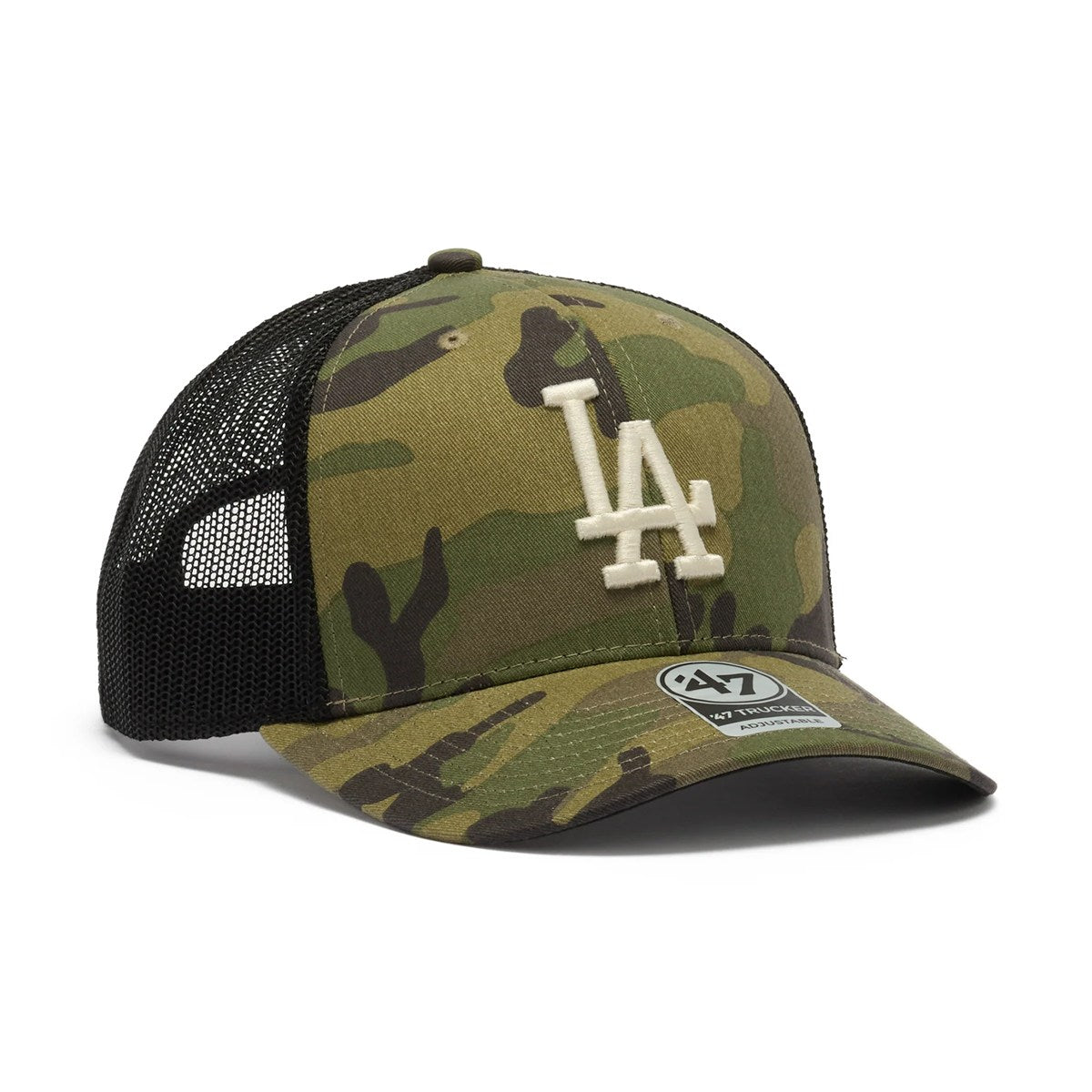 ’47 BRAND - Los Angeles Dodgers TRUCKER MLB WOODLAND CAMO【14920290 47A-TRC-B-CMOTR12GWP-CM】