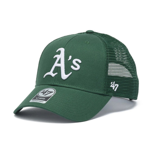 ’47 BRAND ‐ Oakland Athletics MVP BRANSON MESH DARK GREEN【14920317 47A-MVP-B-BRANS18CTP-DGB】