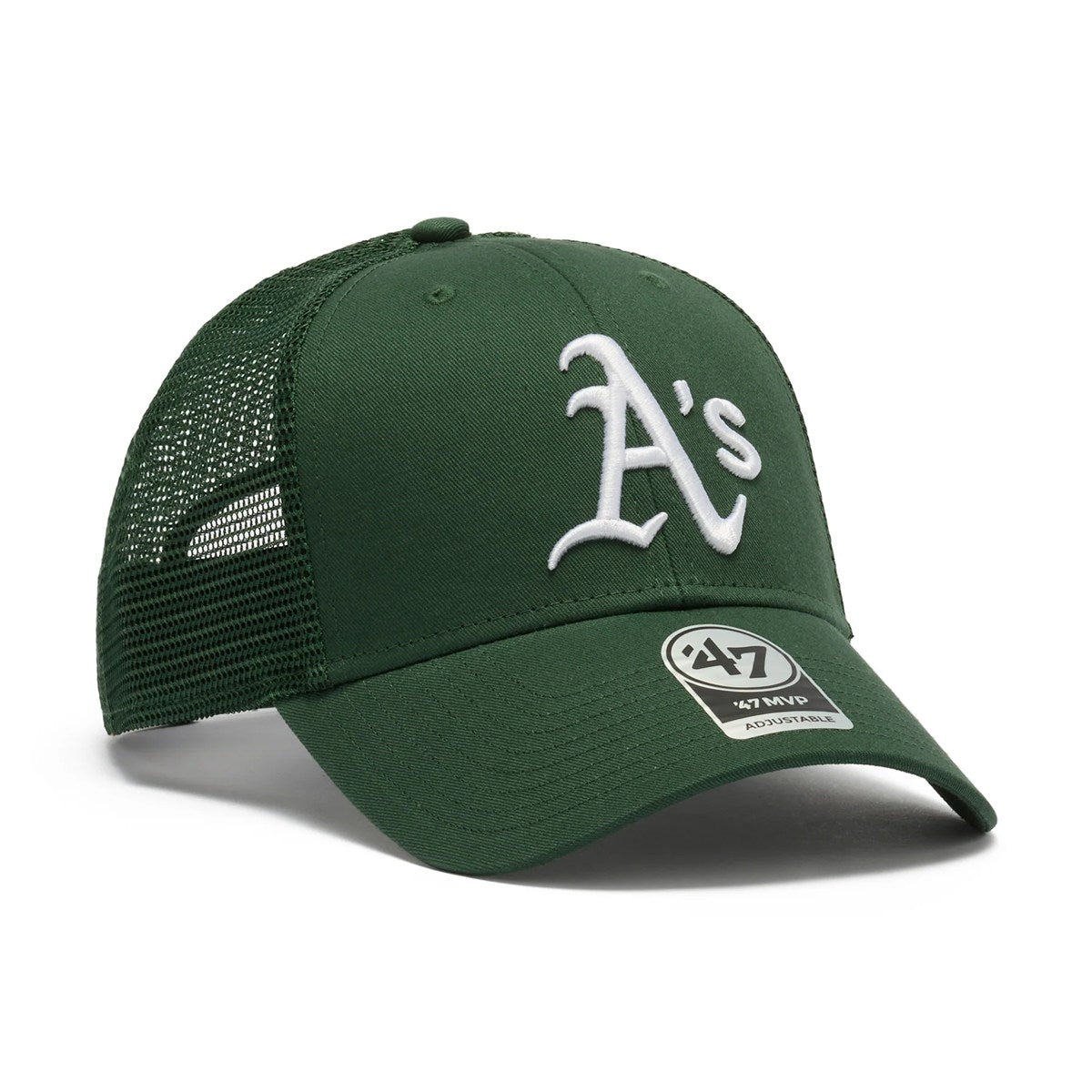 ’47 BRAND ‐ Oakland Athletics MVP BRANSON MESH DARK GREEN【14920317 47A-MVP-B-BRANS18CTP-DGB】