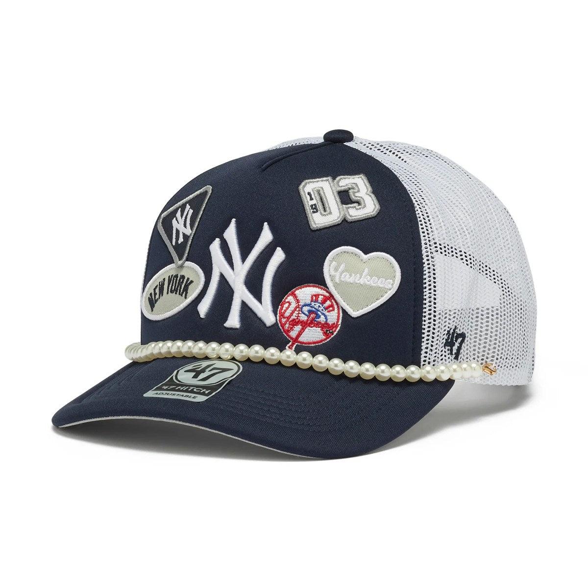 ’47 BRAND New York Yankees ‐ HITCH LC TRENDY TEAM NAVY 【14920328 47A-HITFM-B-RLYON17KPP-NY】