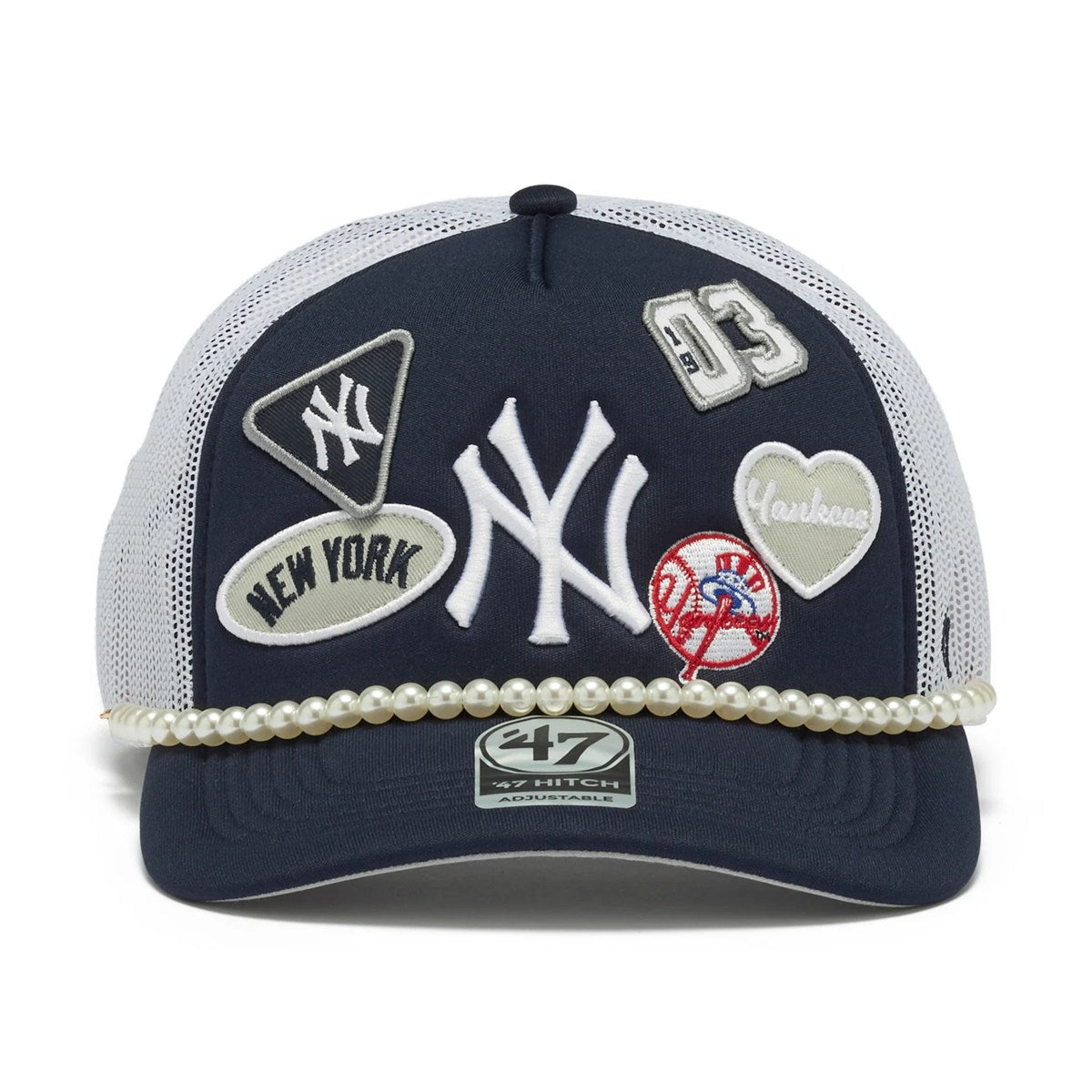 ’47 BRAND New York Yankees ‐ HITCH LC TRENDY TEAM NAVY 【14920328 47A-HITFM-B-RLYON17KPP-NY】