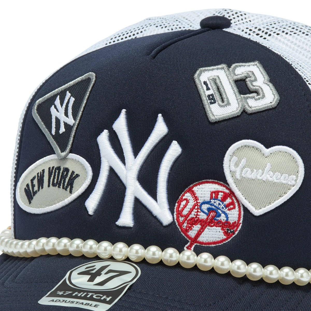 ’47 BRAND New York Yankees ‐ HITCH LC TRENDY TEAM NAVY 【14920328 47A-HITFM-B-RLYON17KPP-NY】