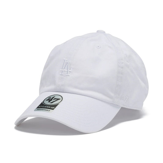 ’47 BRAND Los Angeles Dodgers ‐ CLEAN UP BASE RUNNER TONAL WHITE【14920394 47A-CLPMLBTONLGLOSDOD-CTGW-WHI】