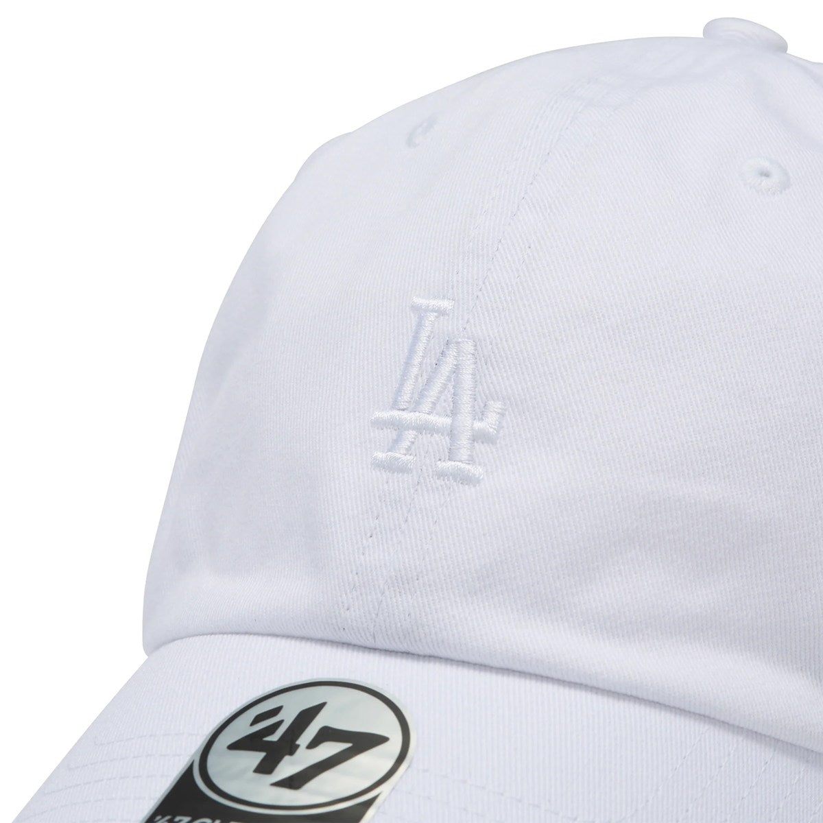 ’47 BRAND Los Angeles Dodgers ‐ CLEAN UP BASE RUNNER TONAL WHITE【14920394 47A-CLPMLBTONLGLOSDOD-CTGW-WHI】