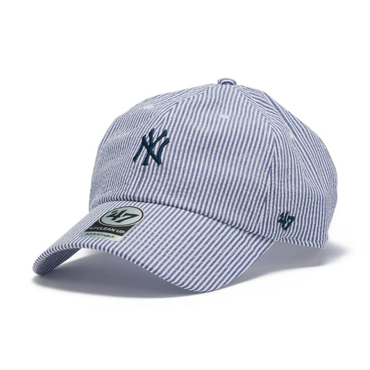 ’47 BRAND New York Yankees - CLEAN UP SEERSUCKER NAVY 【14920400 47A-CLPMLBMLNEYYAN-SRSC-NVY】