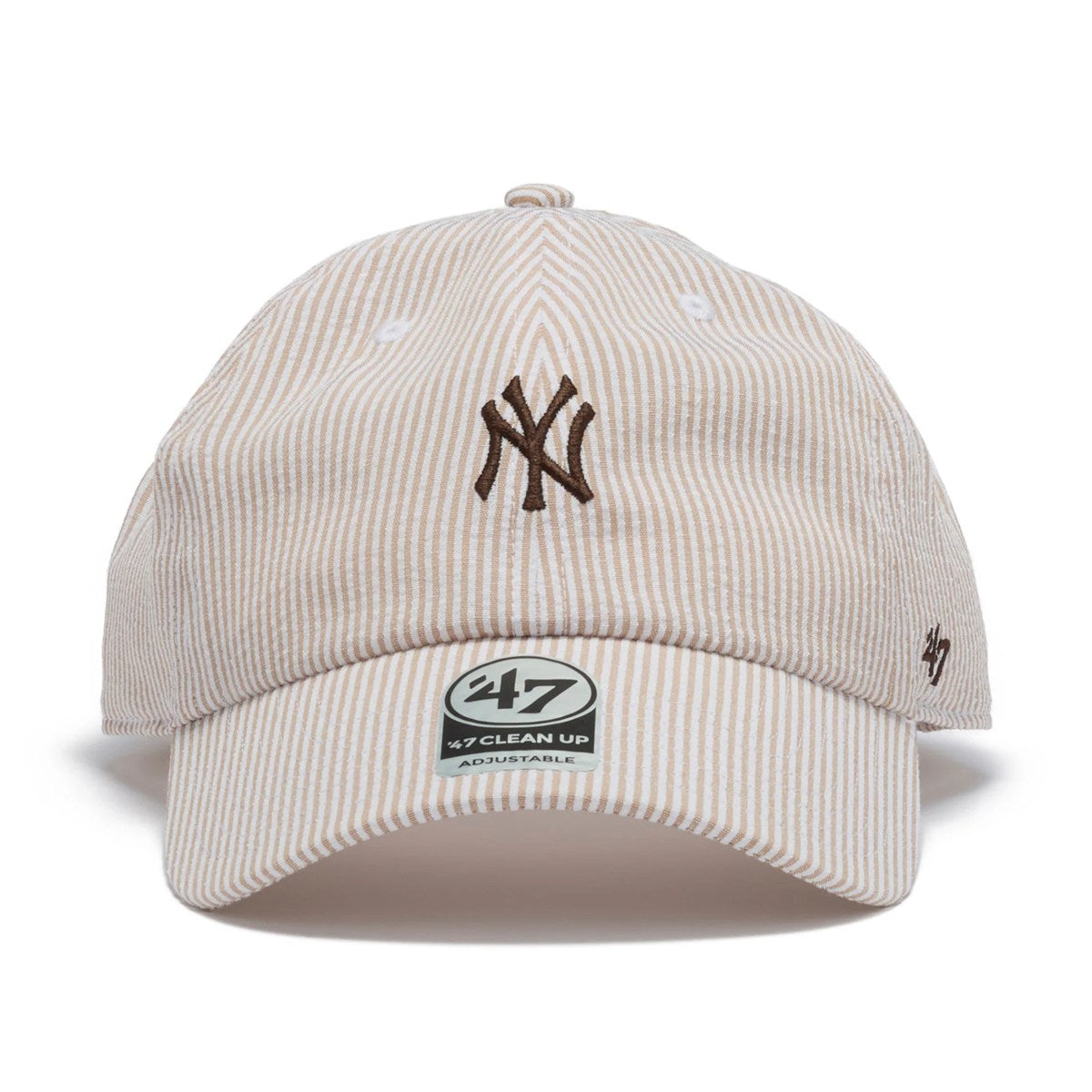 ’47 BRAND New York Yankees - CLEAN UP SEERSUCKER BEIGE【14920402 47A-CLPMLBMLNEYYAN-SRSC-BGE】
